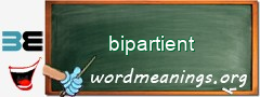 WordMeaning blackboard for bipartient